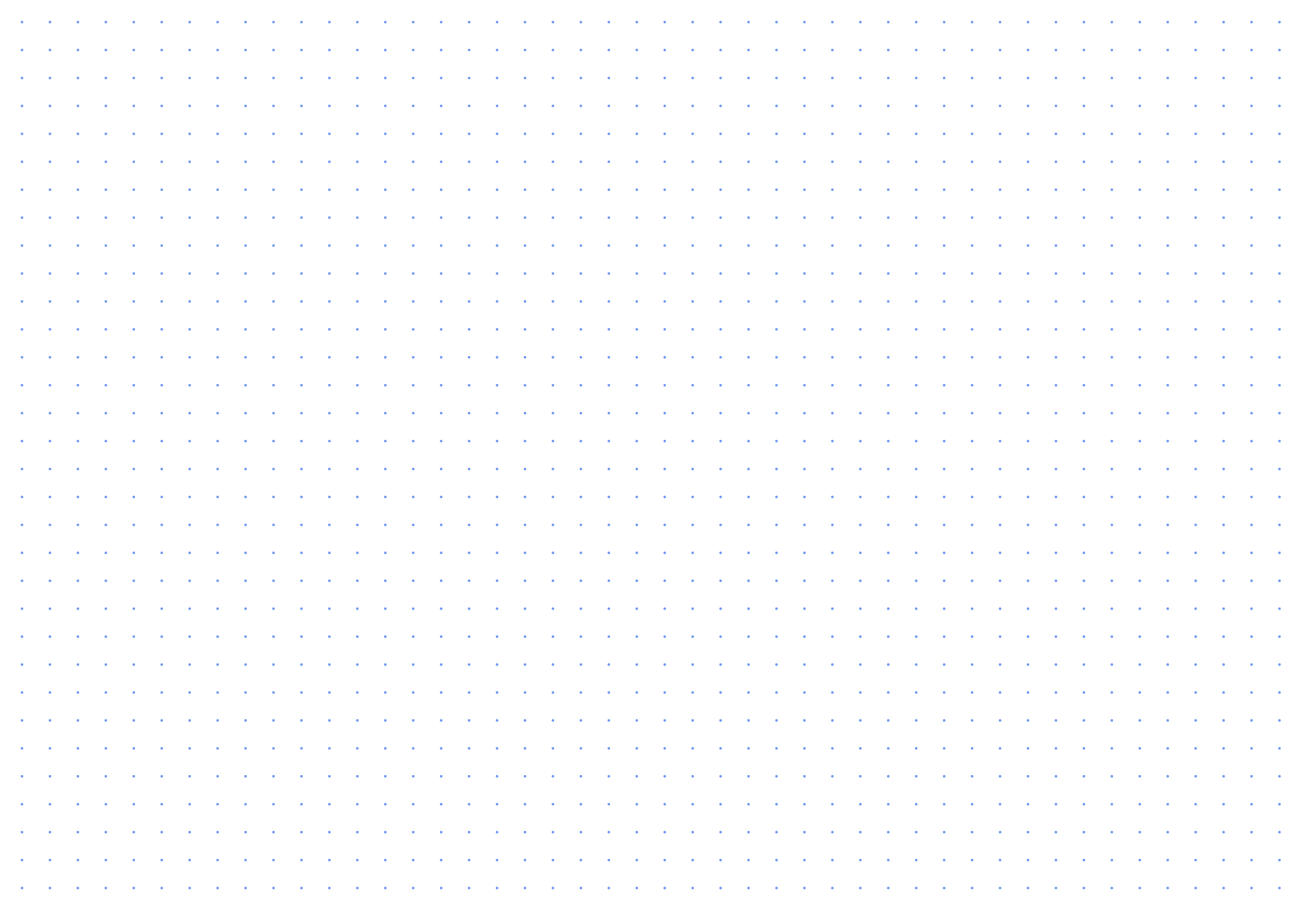 Preview of A2 Landscape 1/2 inch Dot Grid Paper PDF