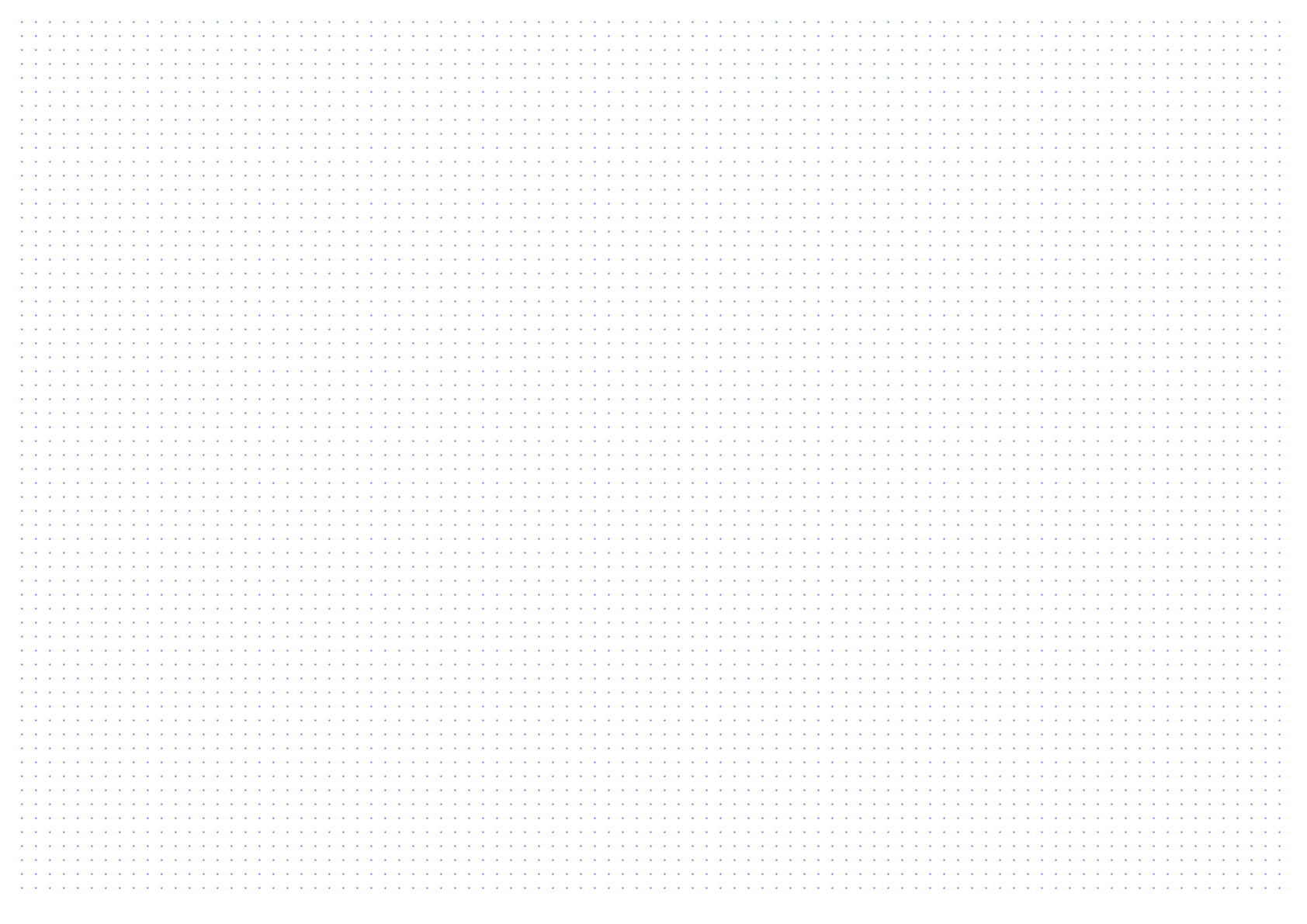 Preview of A2 Landscape 1/4 inch Dot Grid Paper PDF