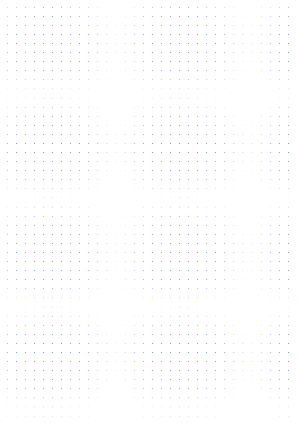 Preview of A2 1/2 inch Dot Grid Paper PDF