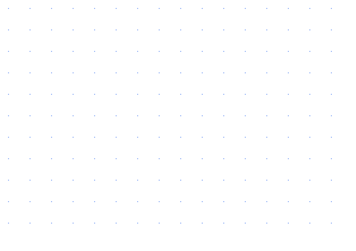 Preview of A3 Landscape 1 inch Dot Grid Paper PDF