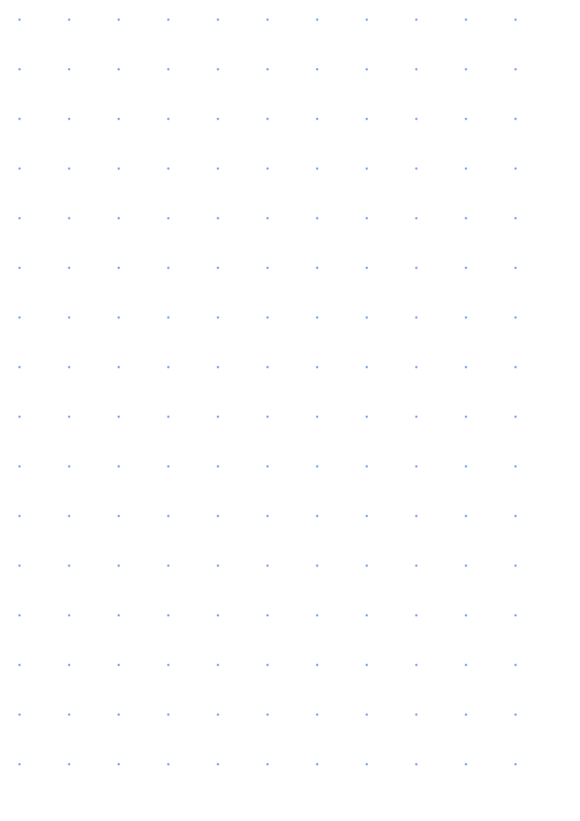 Preview of A3 1 inch Dot Grid Paper PDF