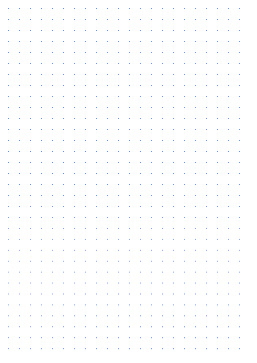 Preview of A3 1/2 inch Dot Grid Paper PDF