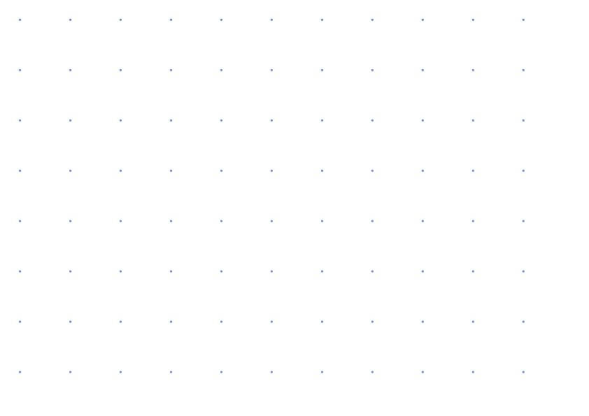 Preview of A4 Landscape 1 inch Dot Grid Paper PDF
