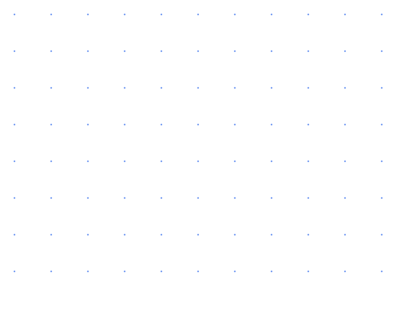 Preview of Letter Landscape 1 inch Dot Grid Paper PDF