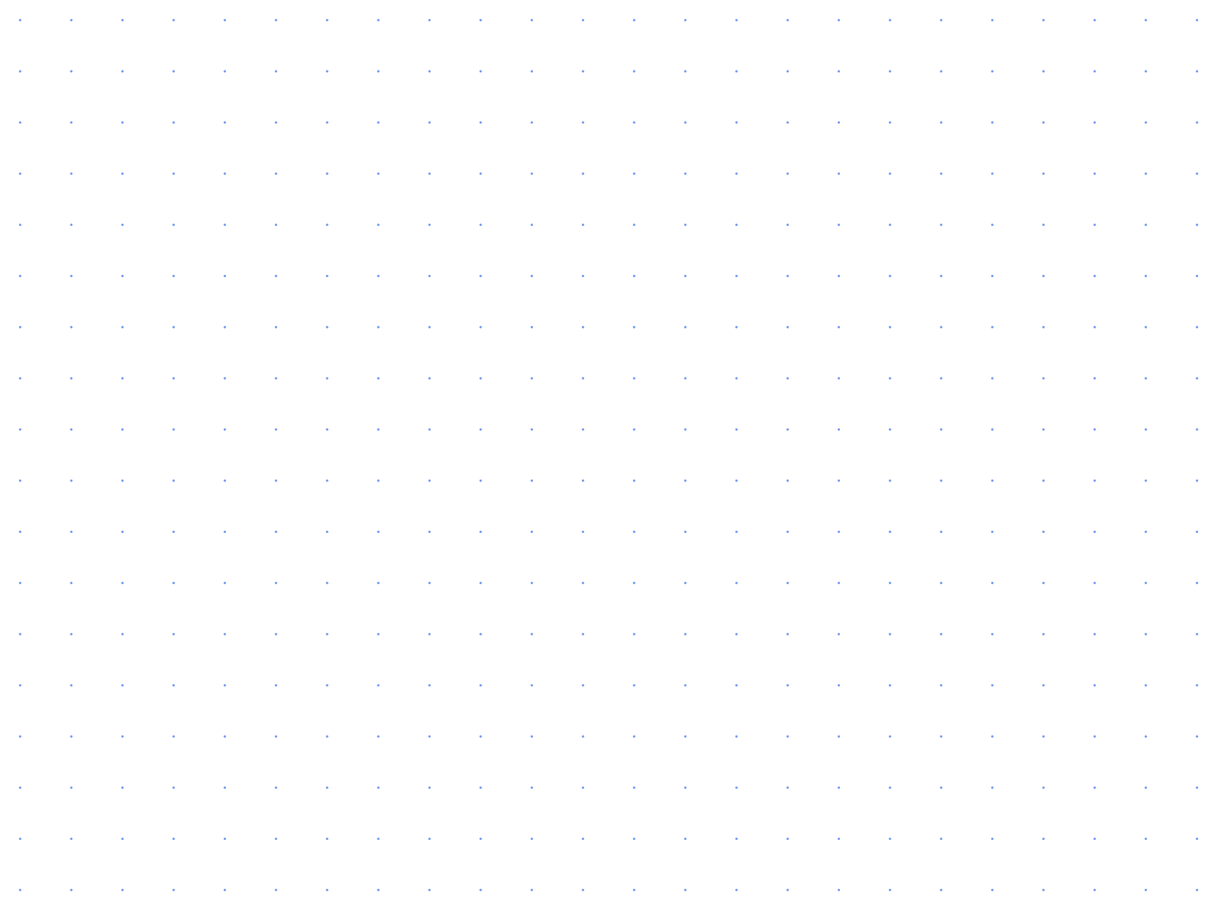 Preview of Poster Landscape 1 inch Dot Grid Paper PDF