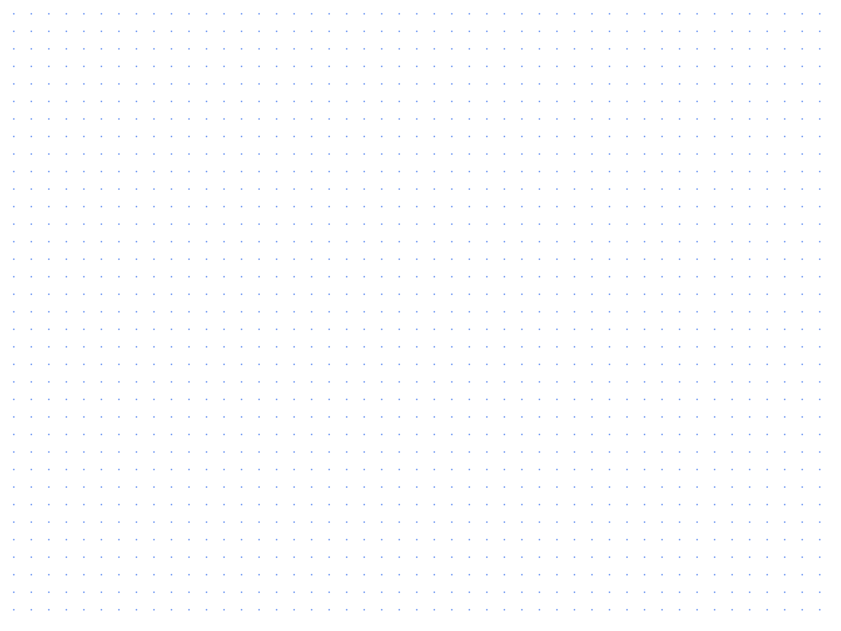 Preview of Poster Landscape 1/2 inch Dot Grid Paper PDF