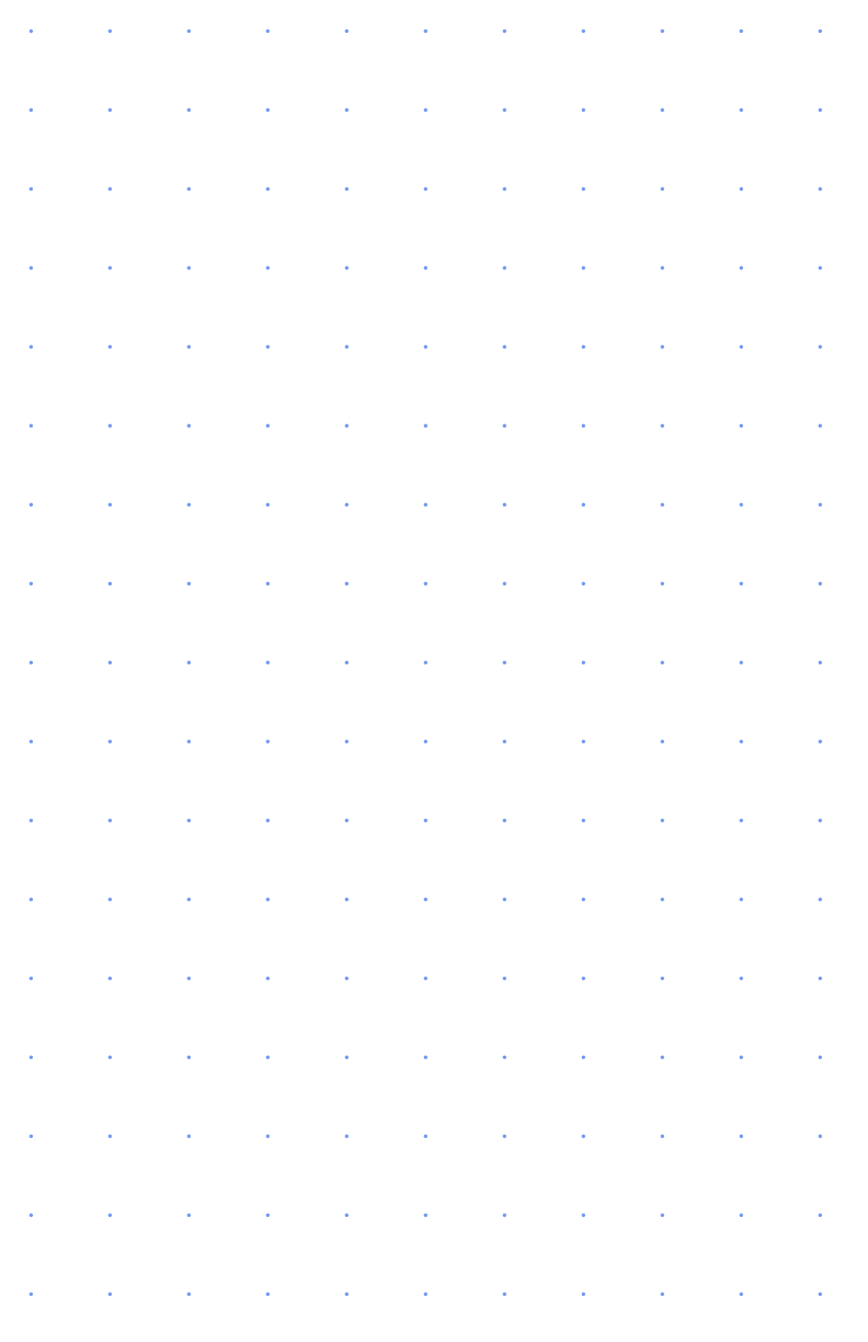 Preview of Tabloid 1 inch Dot Grid Paper PDF