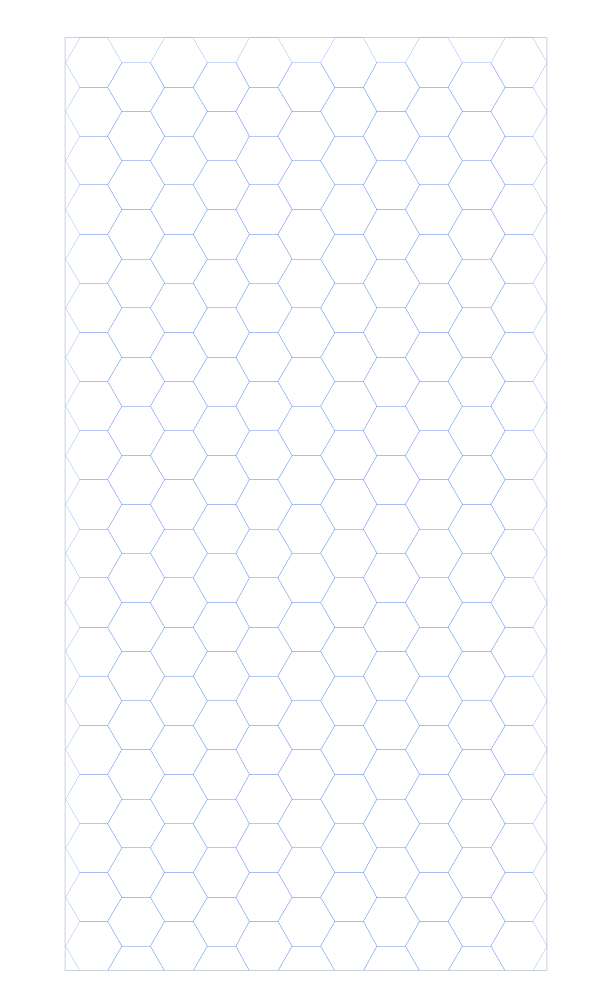 Legal 10mm Hex Grid Paper PDF preview