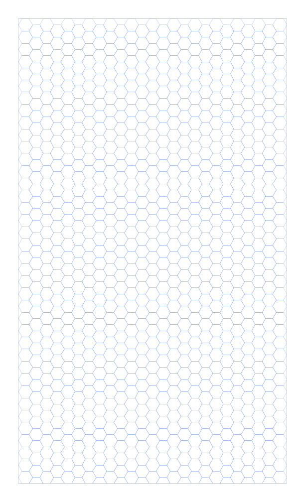 Legal 5mm Hex Grid Paper PDF preview