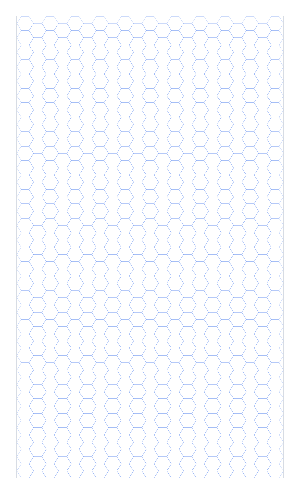 Legal 6mm Hex Grid Paper PDF preview