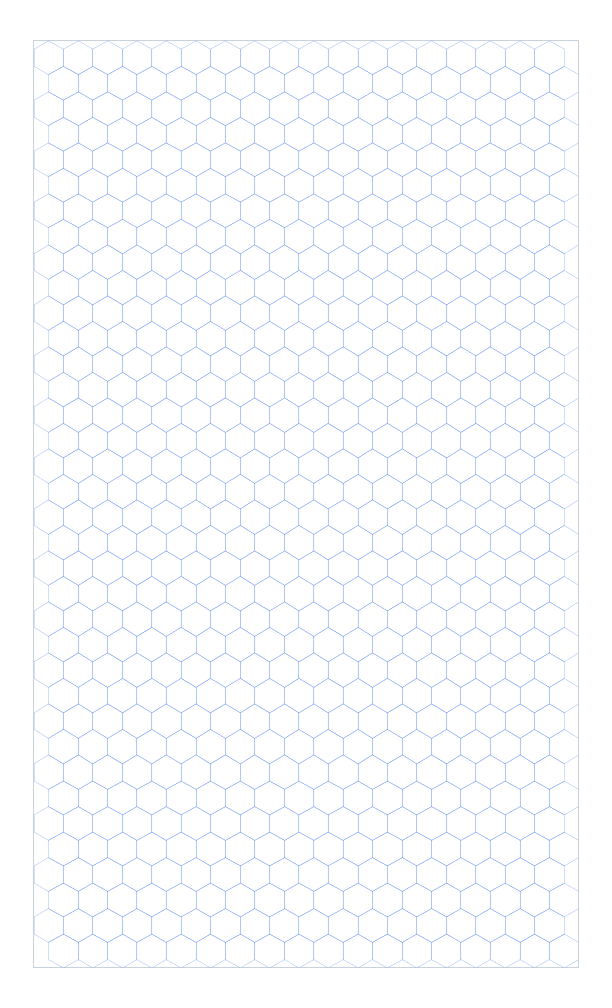 Legal 6mm Pointy Top Hex Grid Paper PDF preview