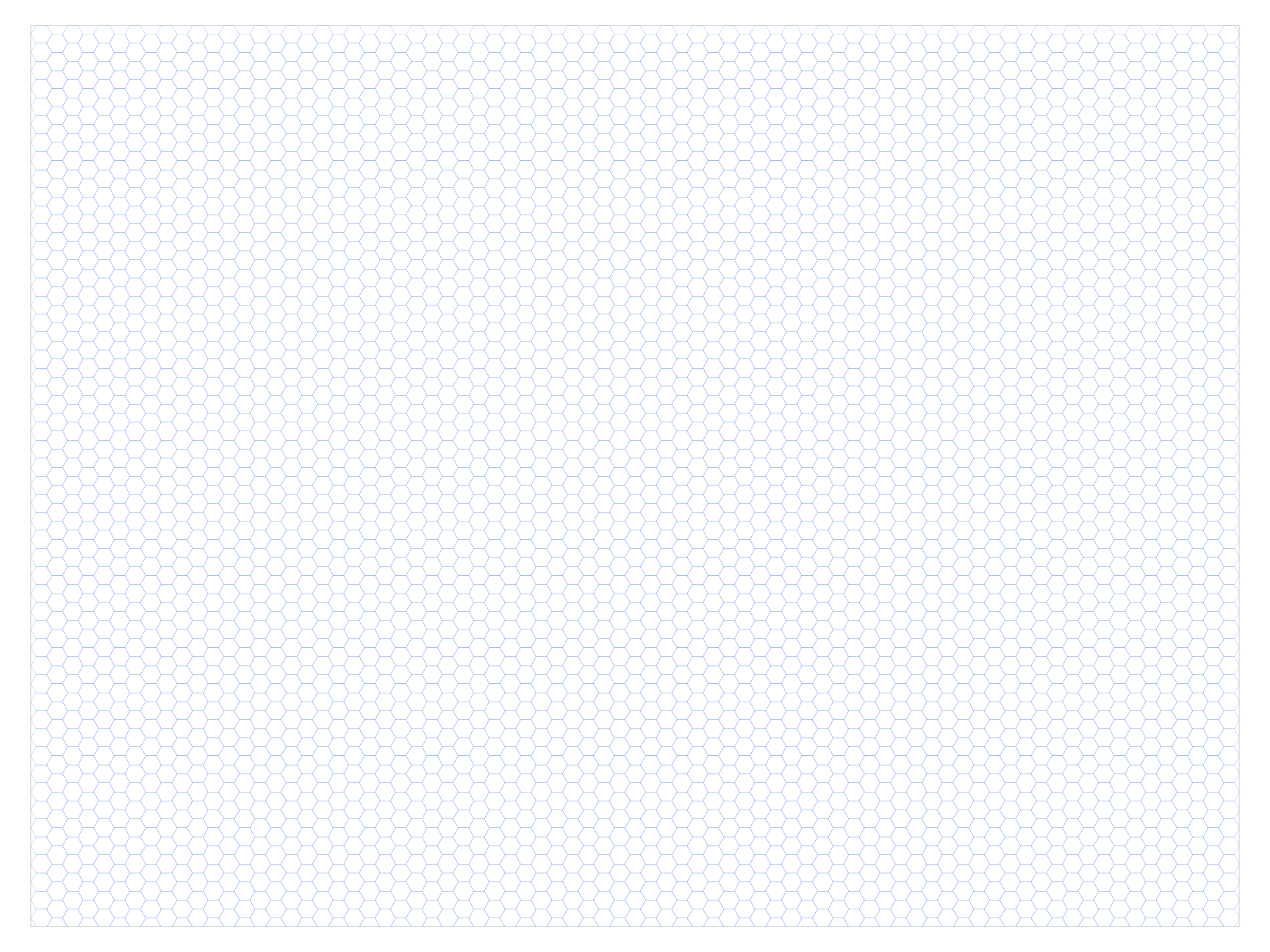 Poster Landscape 5mm Hex Grid Paper PDF preview