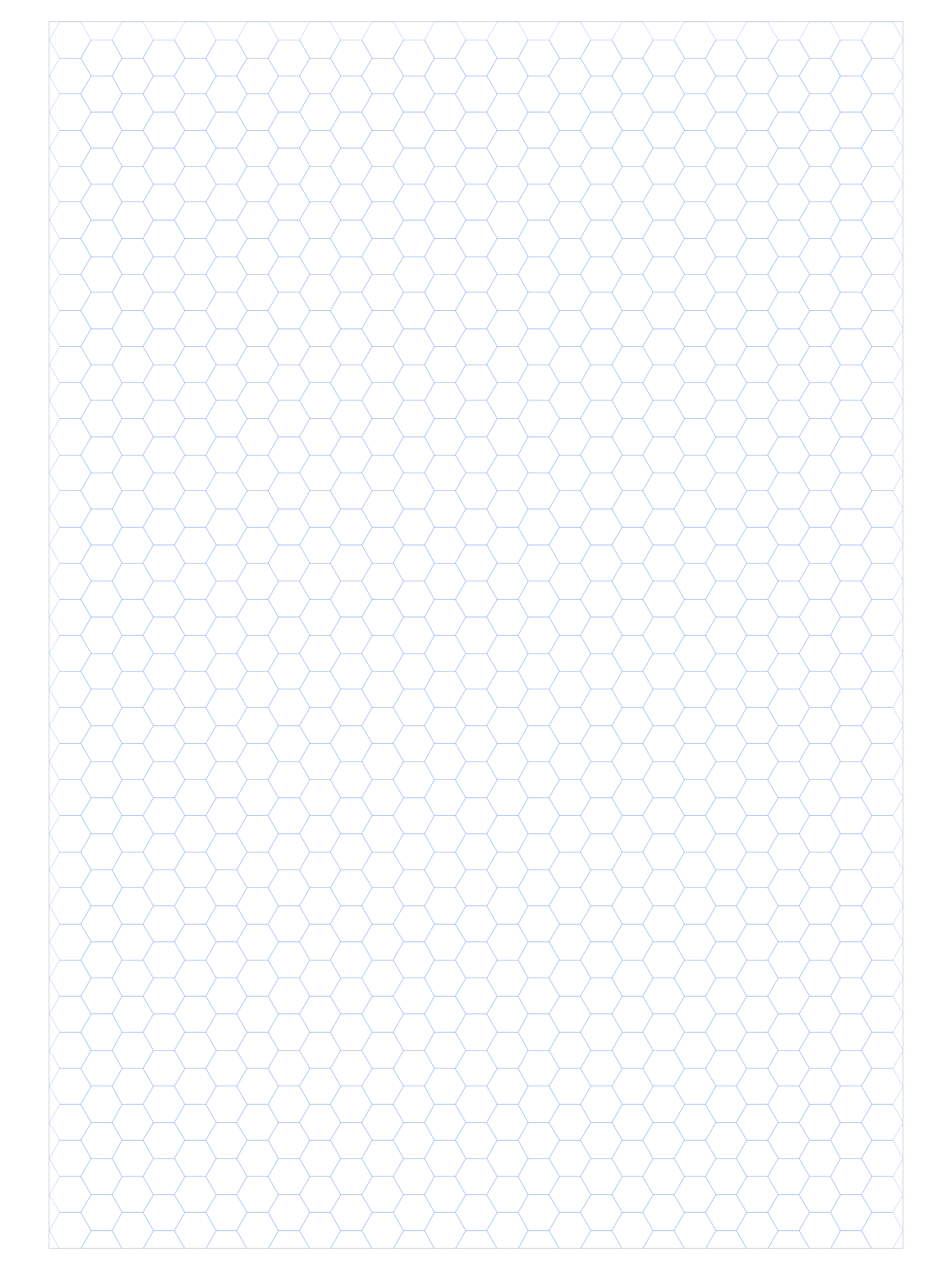 Poster 10mm Hex Grid Paper PDF preview