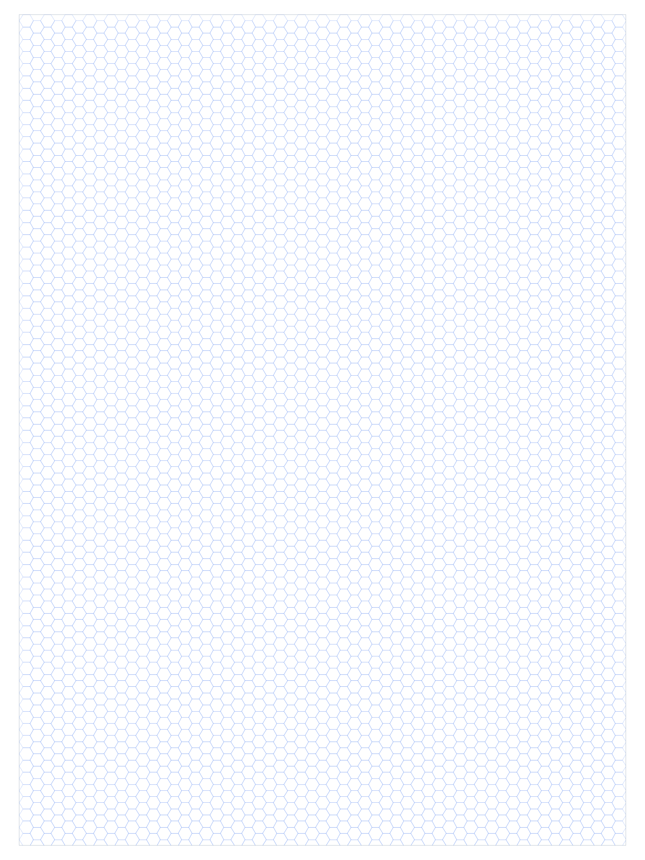 Poster 5mm Hex Grid Paper PDF preview
