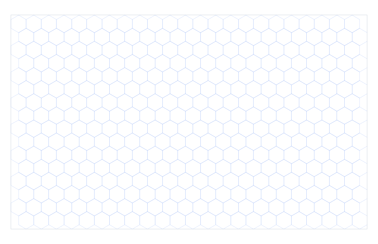 Tabloid Landscape 10mm Pointy Top Hex Grid Paper PDF preview