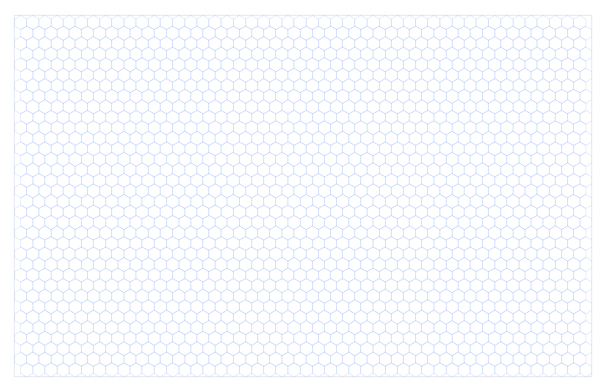 Tabloid Landscape 5mm Pointy Top Hex Grid Paper PDF preview
