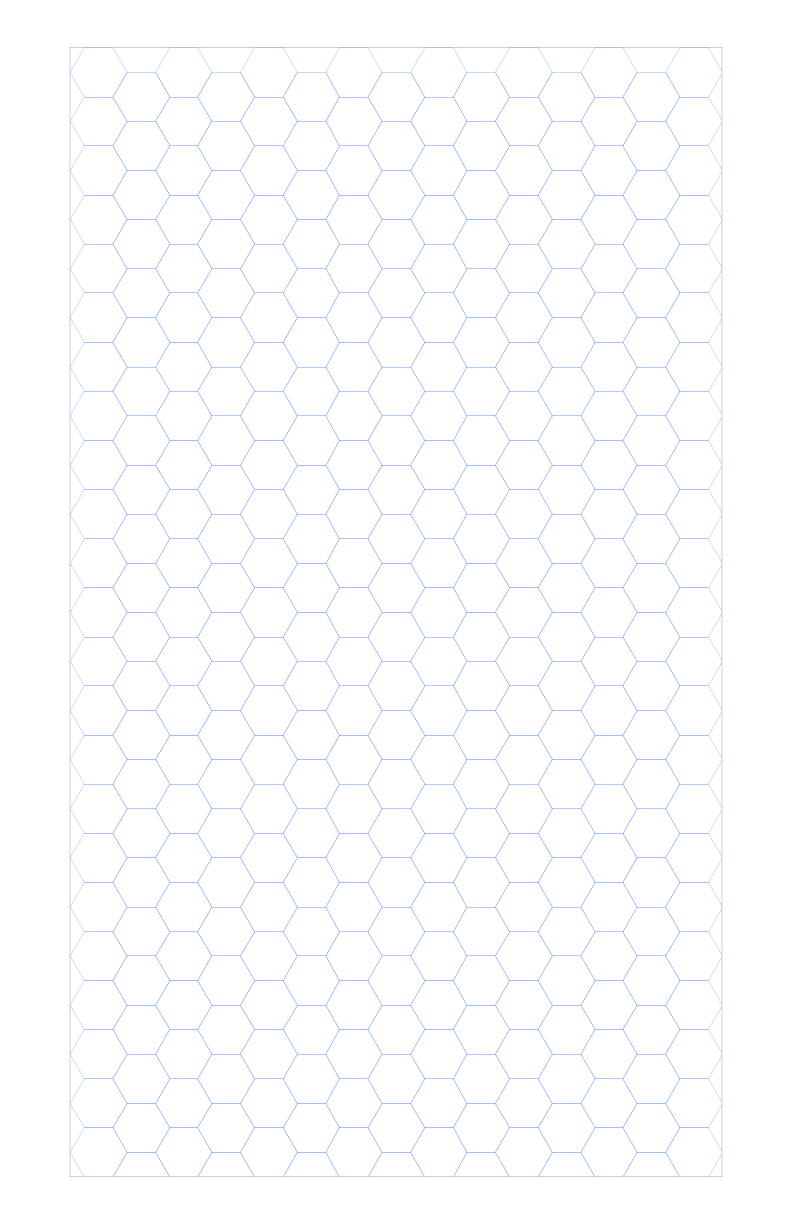 Tabloid 10mm Hex Grid Paper PDF preview