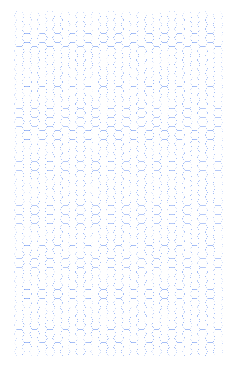 Tabloid 6mm Hex Grid Paper PDF preview