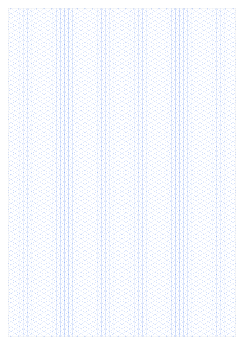 Preview of A3 5mm Isometric Graph Paper PDF