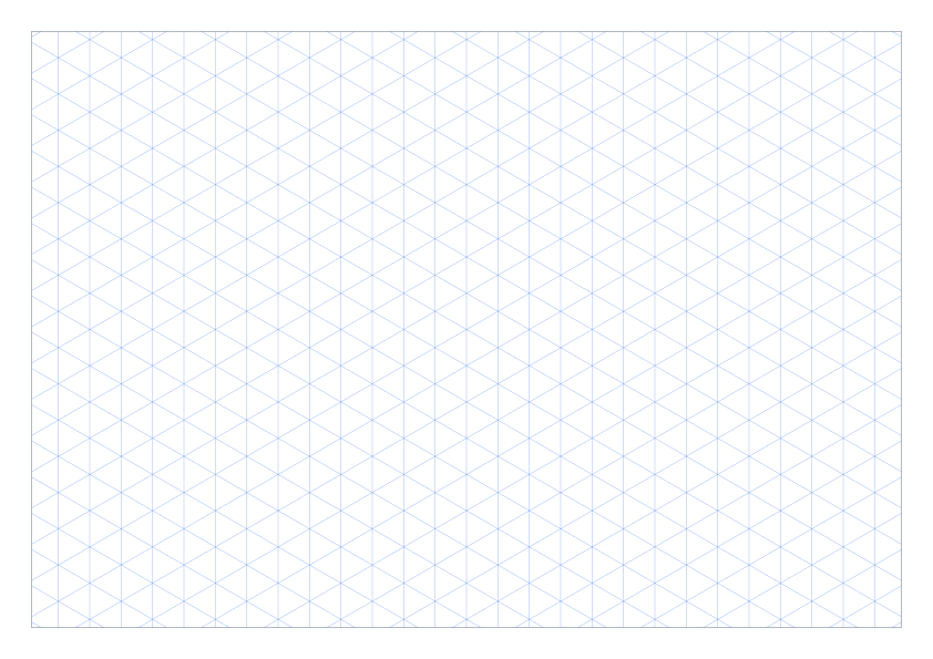 Preview of A4 Landscape 10mm Isometric Graph Paper PDF