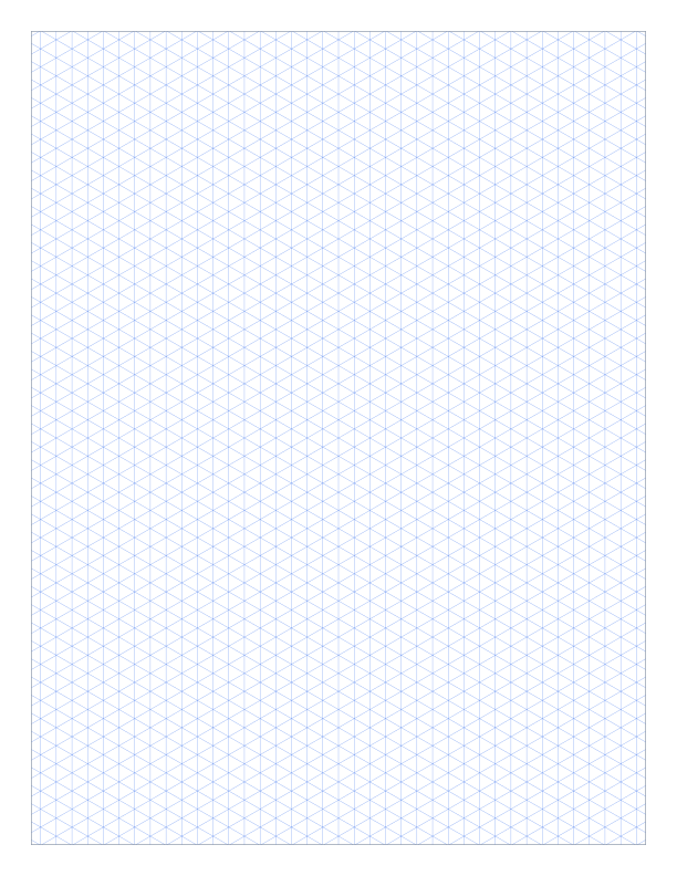 Preview of Letter 5mm Isometric Graph Paper PDF