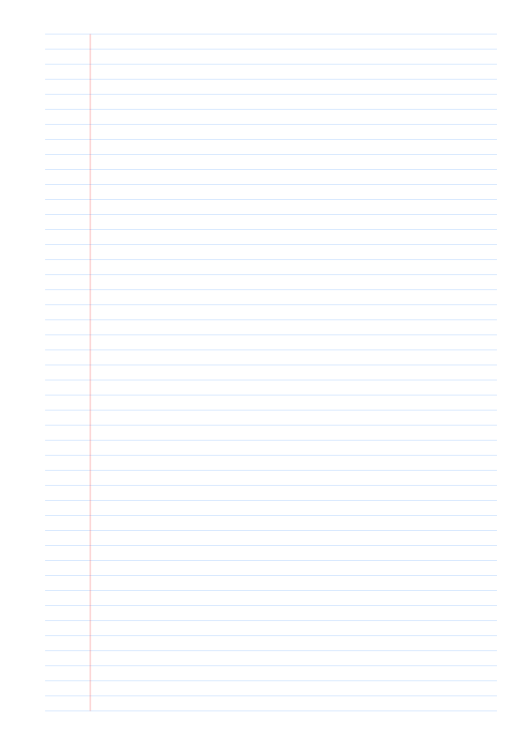 A4 6mm Lined Paper PDF preview