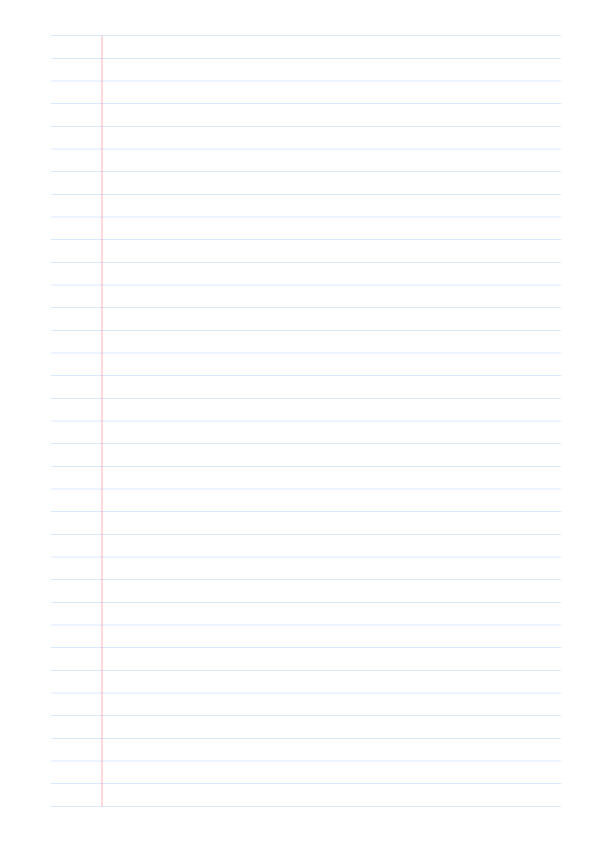 Printable Lined Paper A4 PDF preview