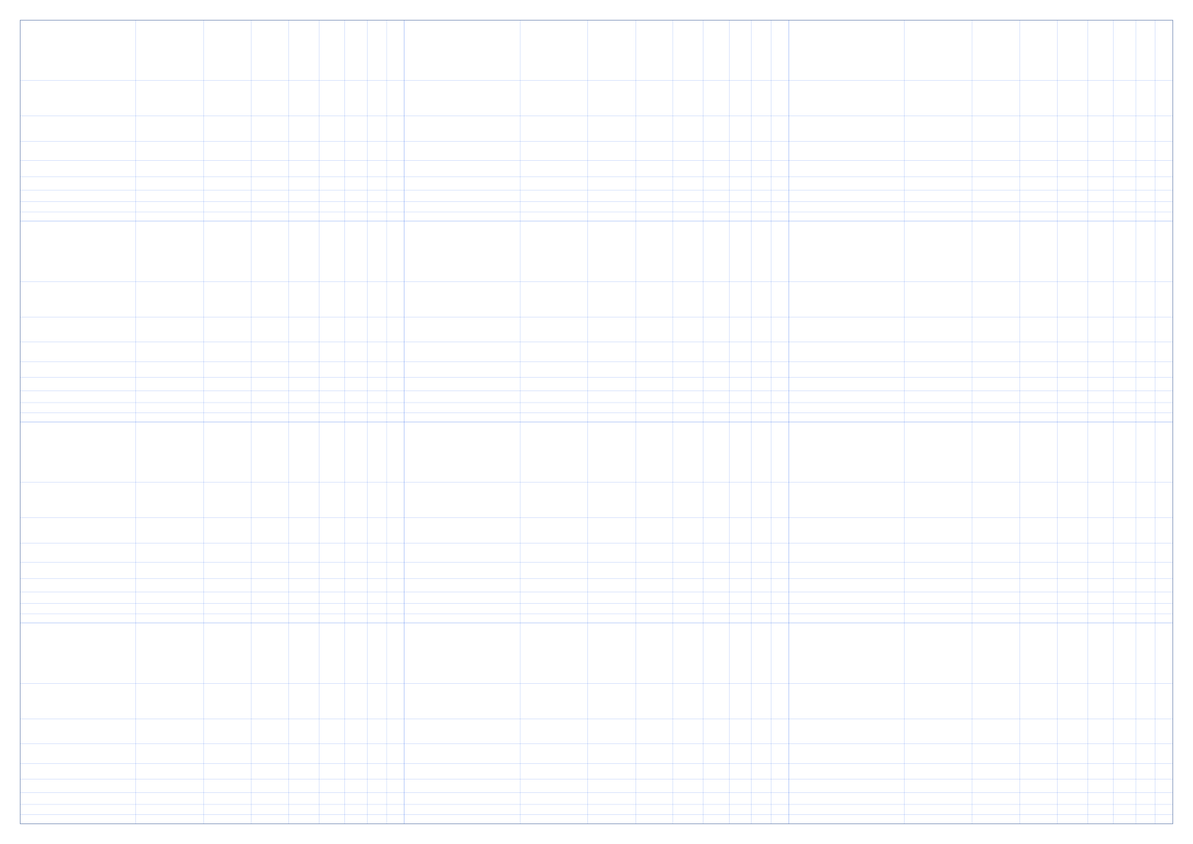 A2 Landscape 3 x 4 cycles Log-Log Graph Paper PDF preview
