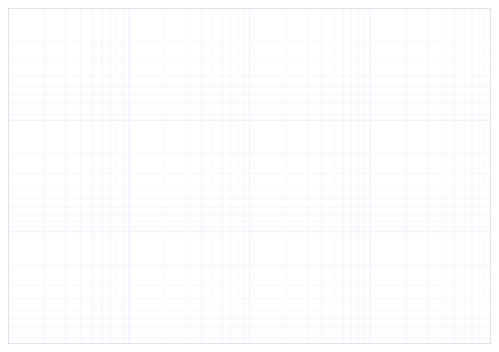 A2 Landscape 4 x 3 cycles Log-Log Graph Paper PDF preview