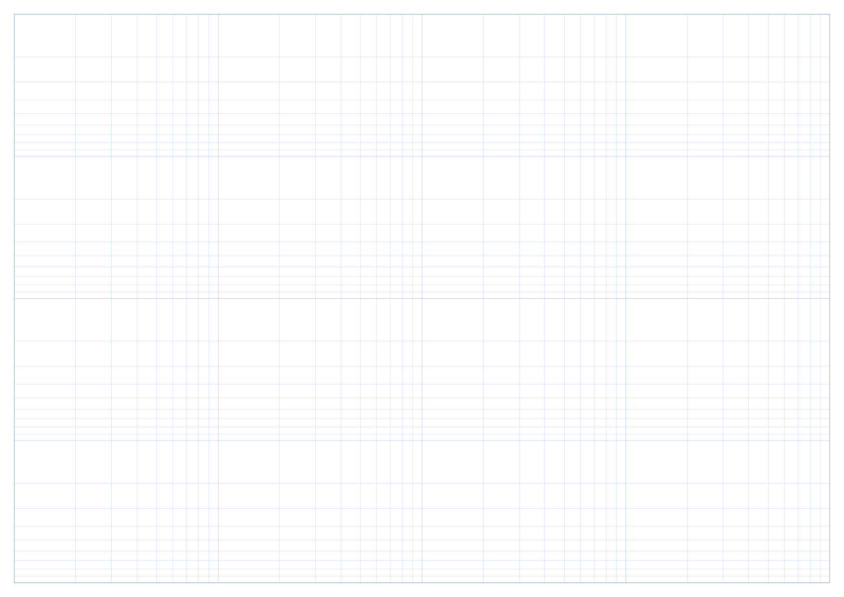 A2 Landscape 4 x 4 cycles Log-Log Graph Paper PDF preview