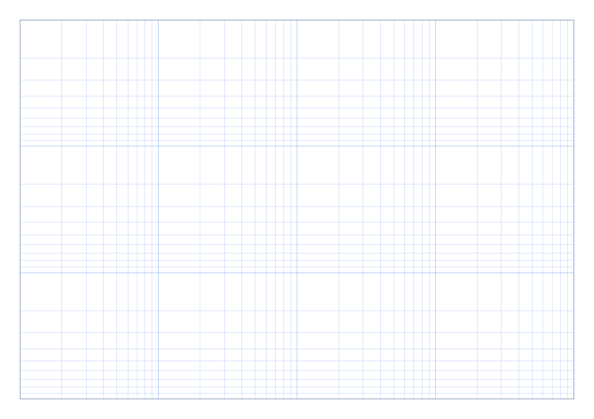 A4 Landscape 4 x 3 cycles Log-Log Graph Paper PDF preview