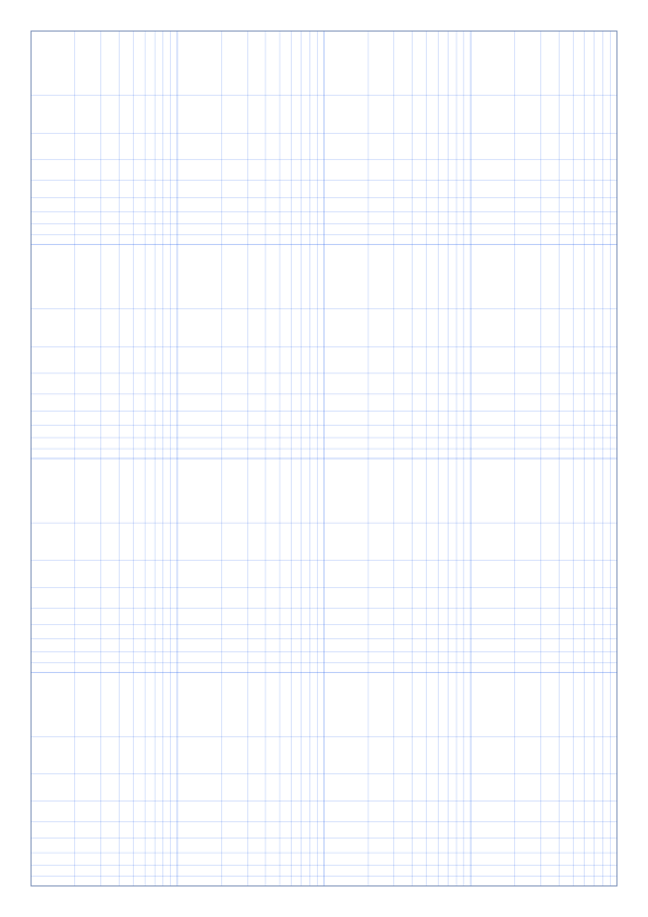 A4 4 x 4 cycles Log-Log Graph Paper PDF preview