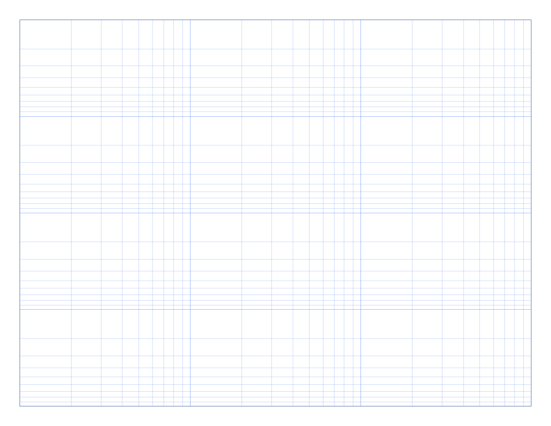 Letter Landscape 3 x 4 cycles Log-Log Graph Paper PDF preview