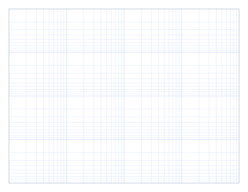 Letter Landscape 4 x 4 cycles Log-Log Graph Paper PDF preview