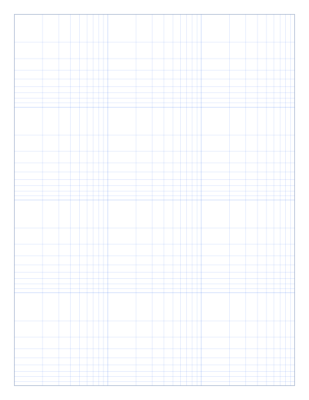 Letter 3 x 4 cycles Log-Log Graph Paper PDF preview