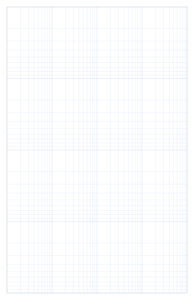 Tabloid 4 x 4 cycles Log-Log Graph Paper PDF preview