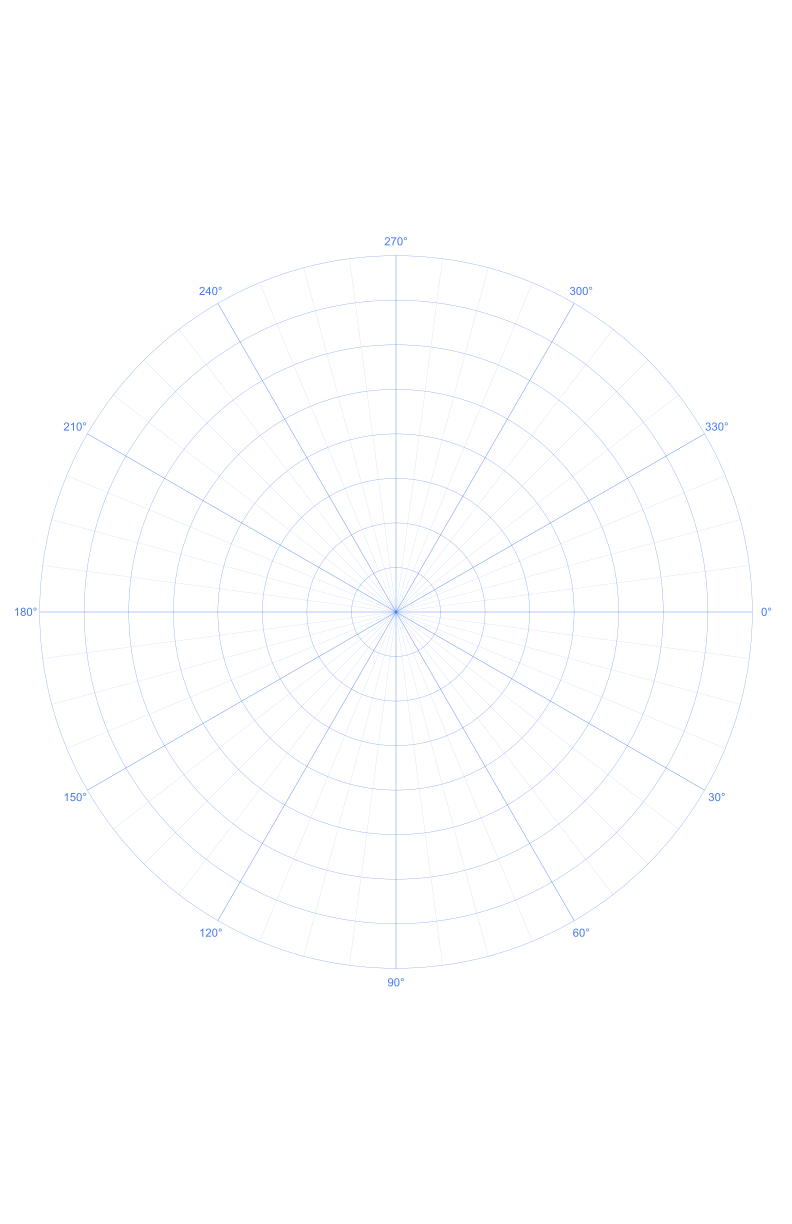 Tabloid 30 degree Polar Graph Paper PDF preview