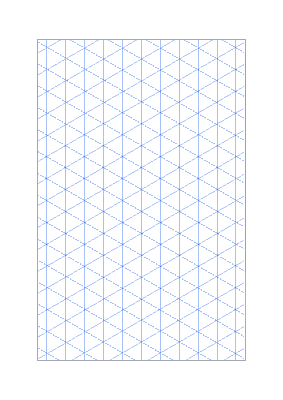 Preview of Isometric Graph Paper (A4, 5mm)