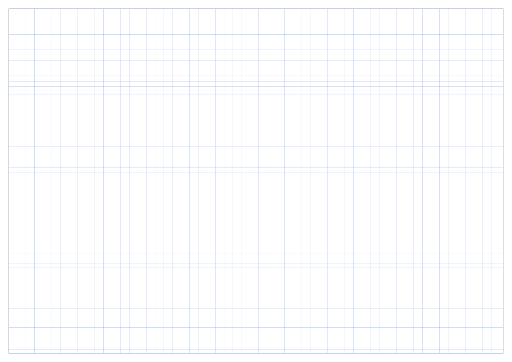 Preview of A2 Landscape 4-Cycle Semi-Log Graph Paper PDF