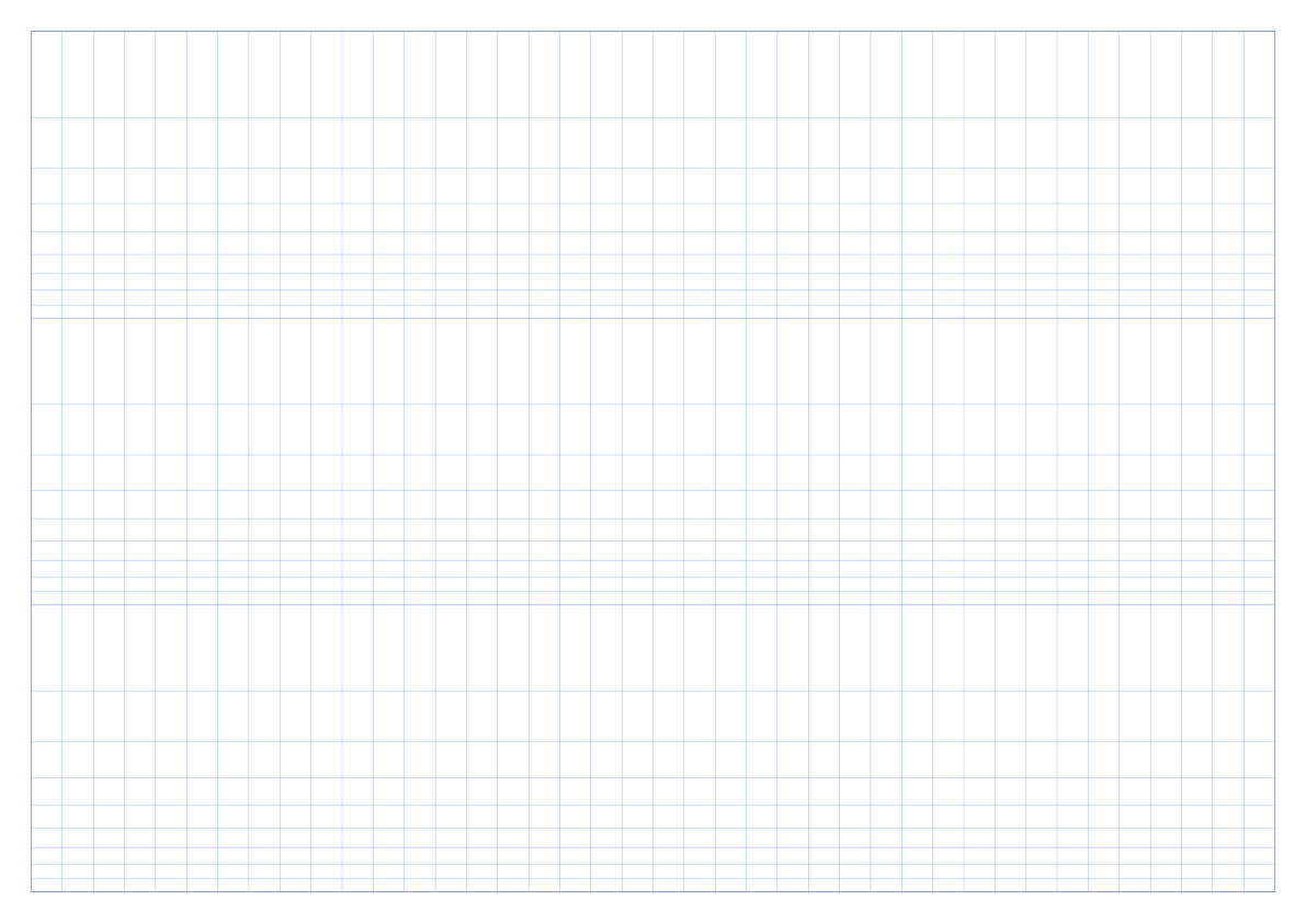 A3 Landscape 3-Cycle Semi-Log Graph Paper PDF preview
