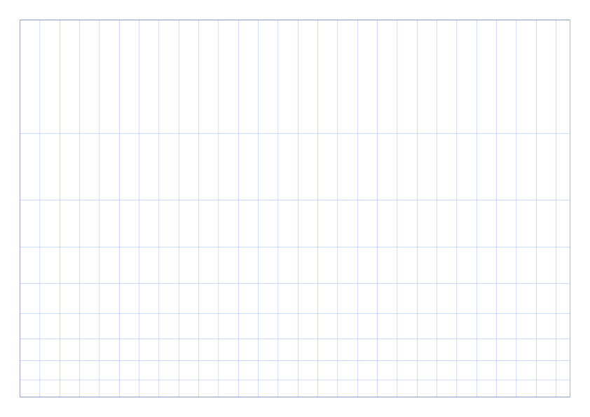 A4 Landscape 1-Cycle Semi-Log Graph Paper PDF preview