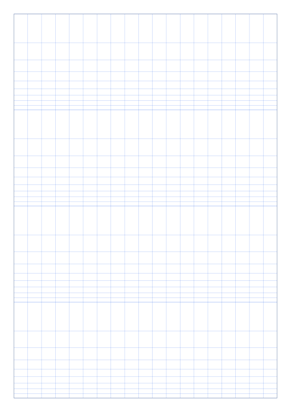 Preview of A4 4-Cycle Semi-Log Graph Paper PDF