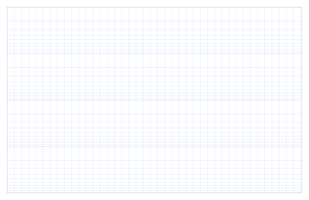 Preview of Tabloid Landscape 4-Cycle Semi-Log Graph Paper PDF