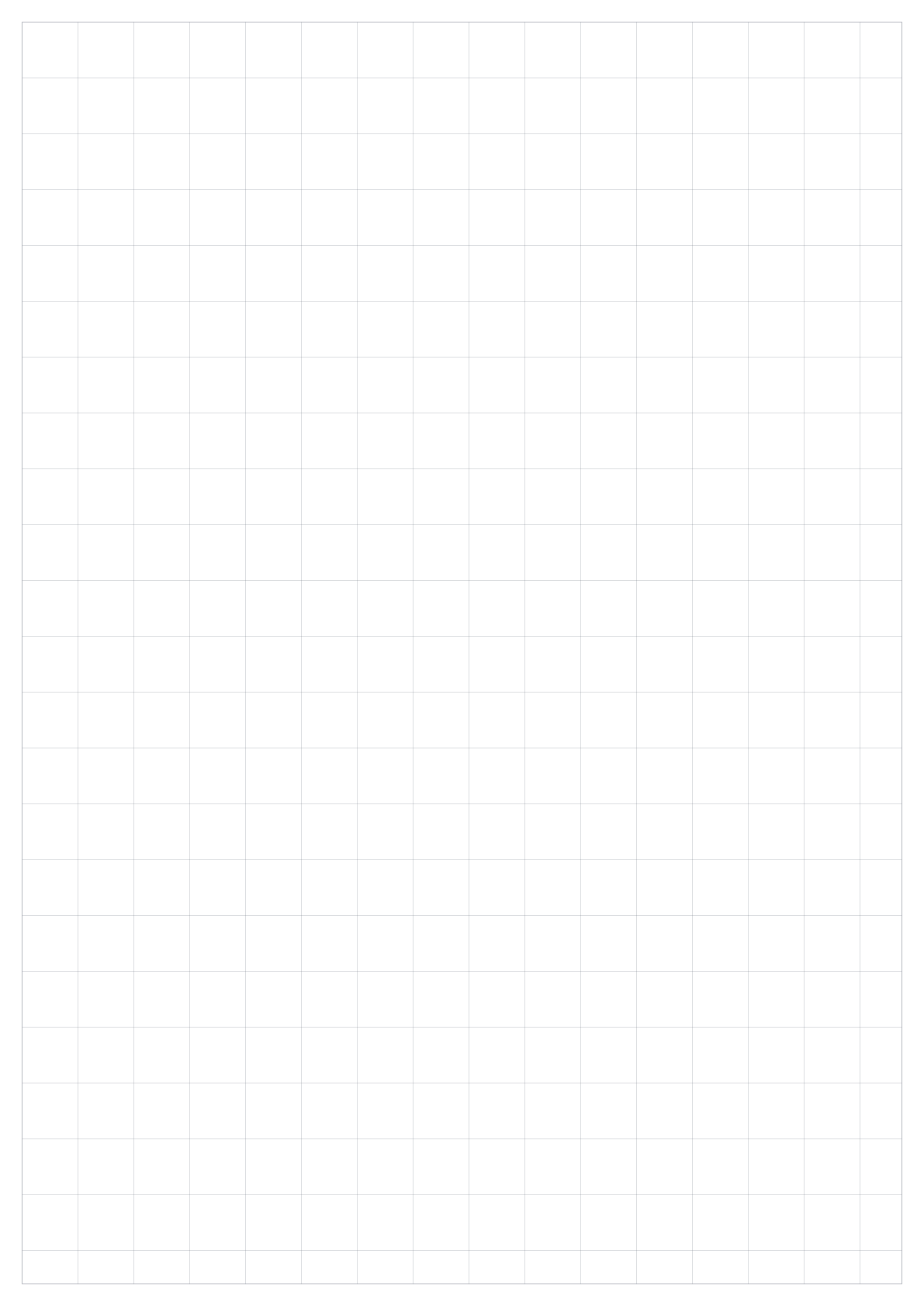 Preview of A2 1 inch Square Grid Paper PDF