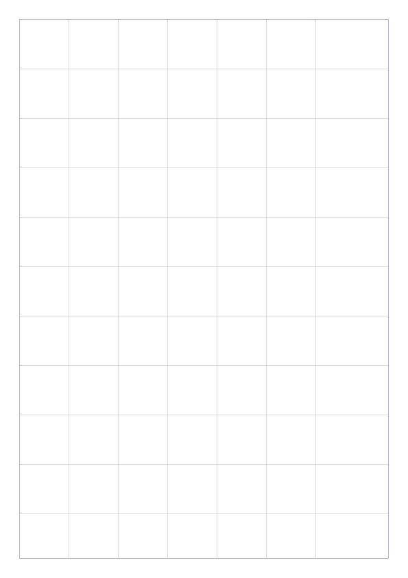 Preview of A4 1 inch Square Grid Paper PDF