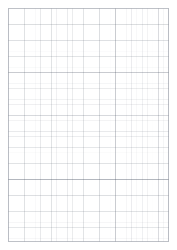 Preview of A4 1/4 inch Square Grid Paper PDF