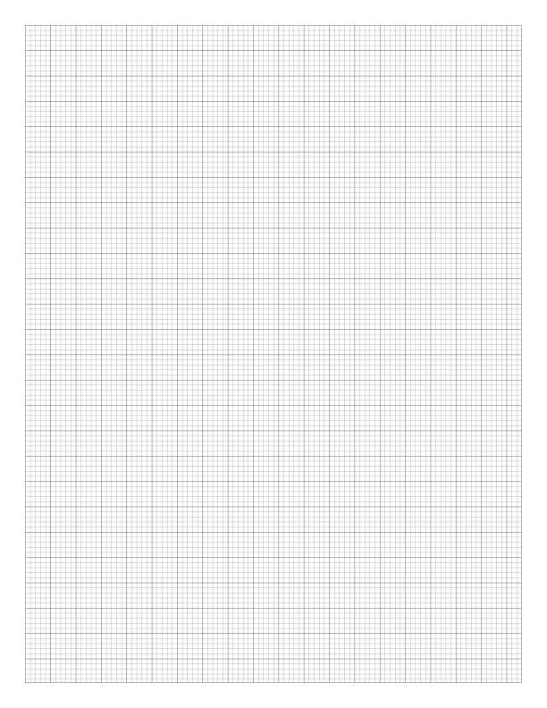 Preview of Letter 2mm Square Grid Paper PDF