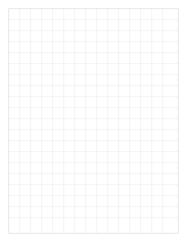 Preview of Letter 1/2 inch Square Grid Paper PDF