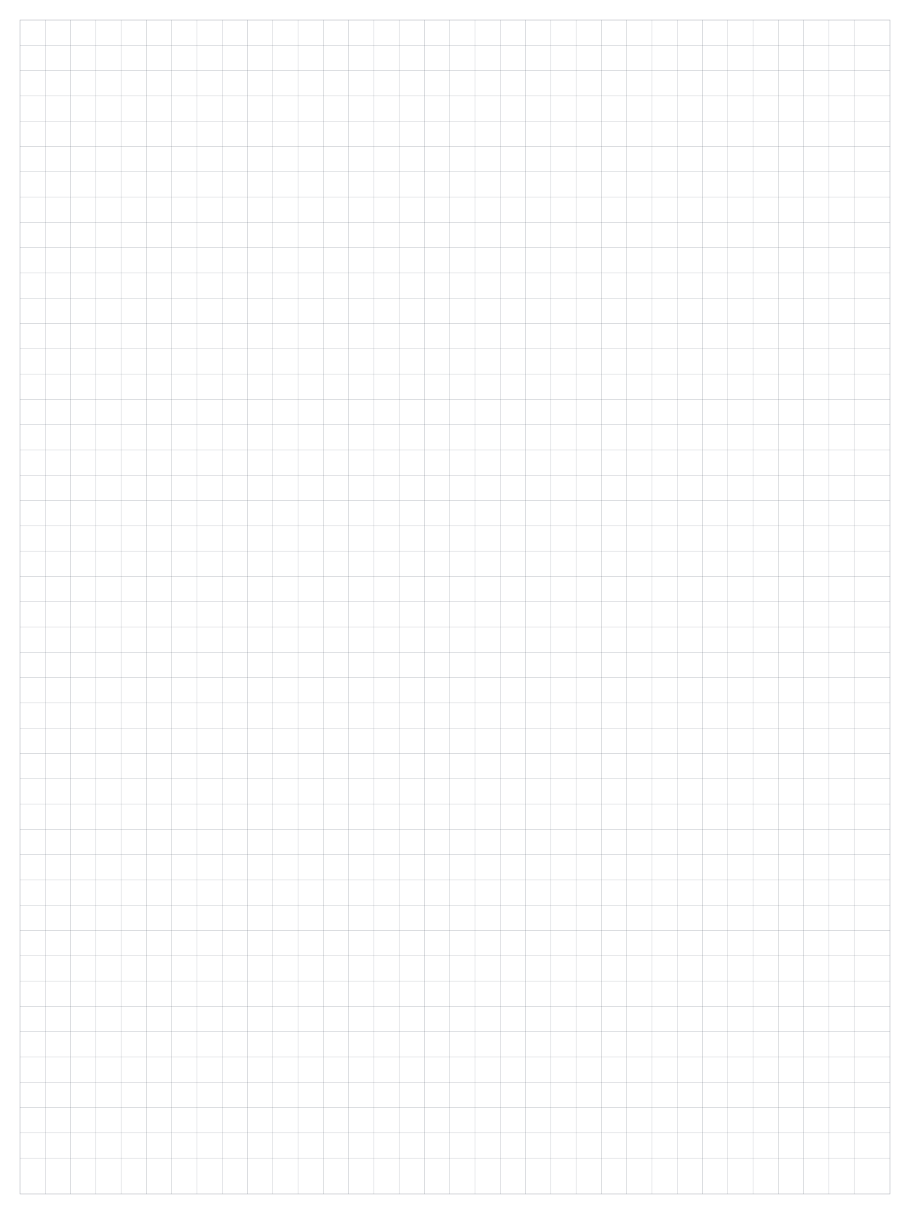 Preview of Poster 1/2 inch Square Grid Paper PDF