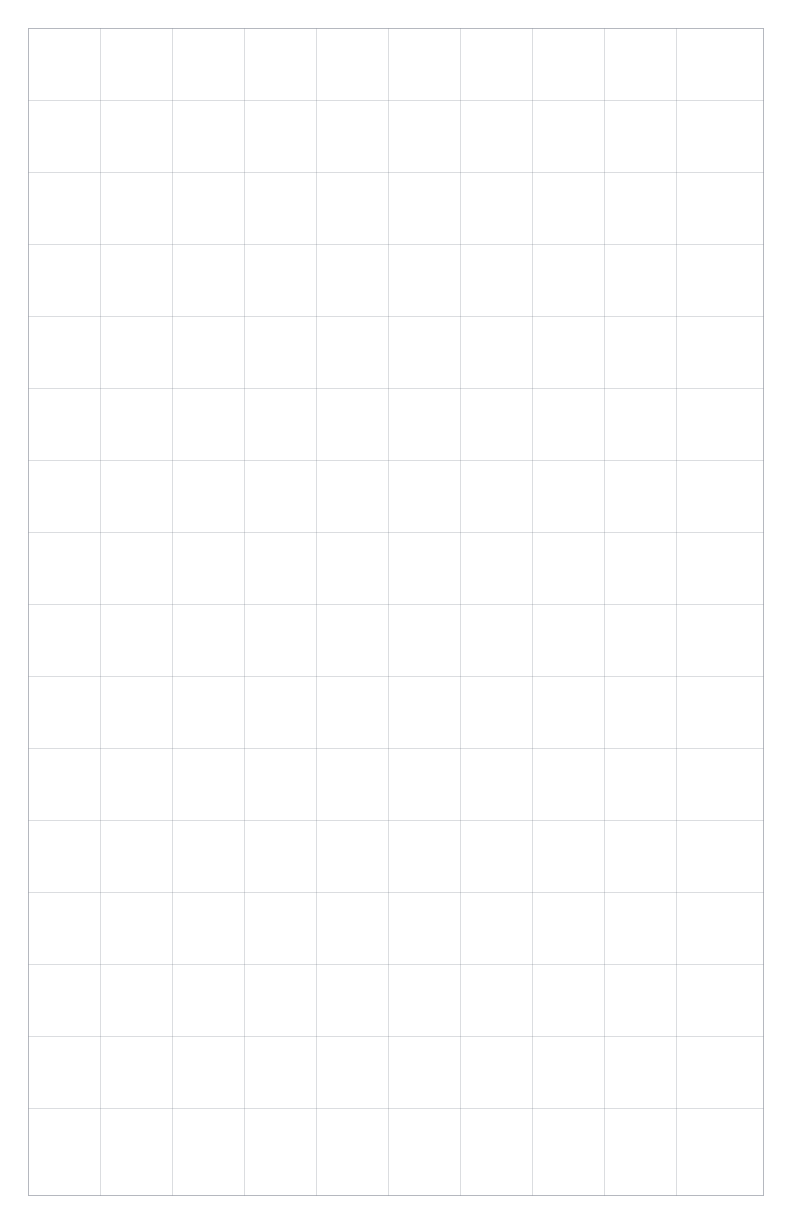 Preview of Tabloid 1 inch Square Grid Paper PDF